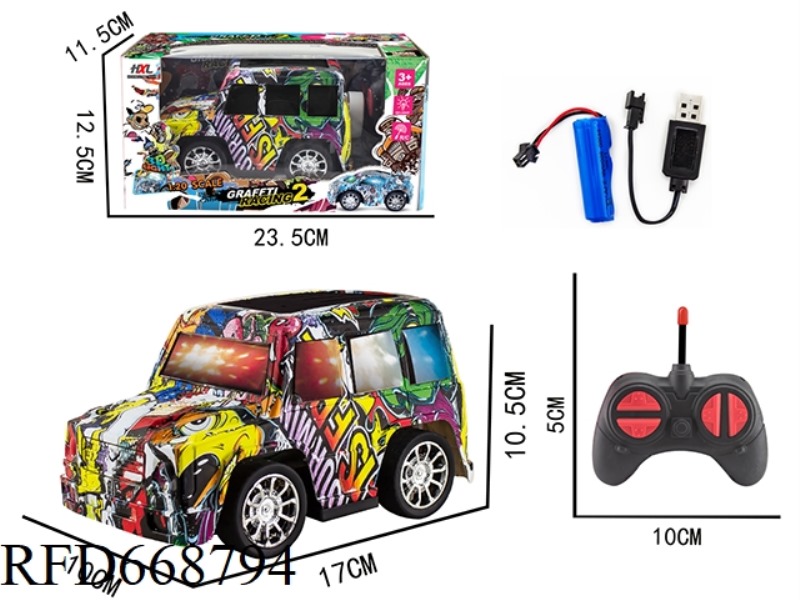 Q-VERSION LARGE G WATER SPECIAL PRINTING FOUR-WAY REMOTE CONTROL CAR
