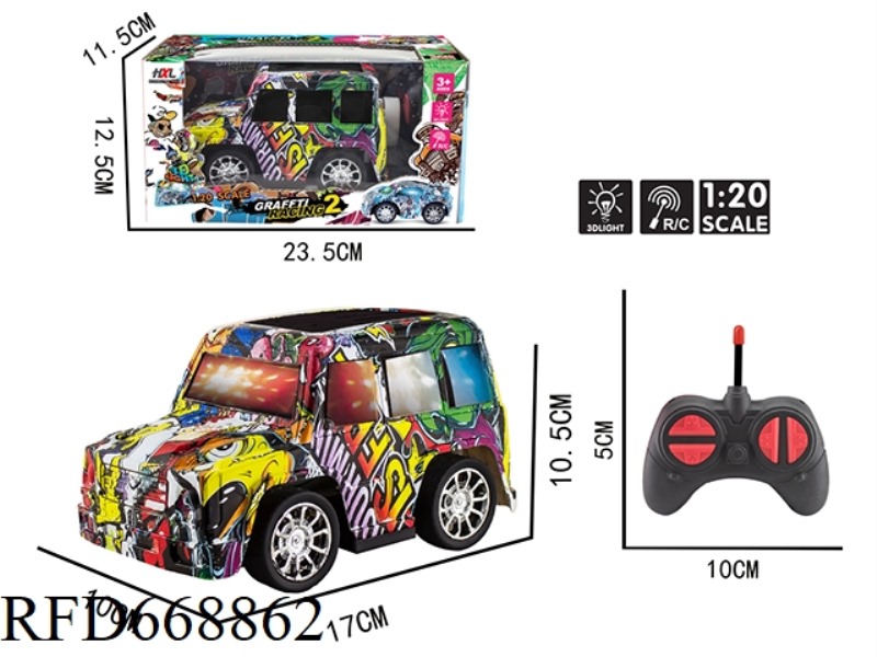 Q-VERSION LARGE G WATER SPECIAL PRINTING FOUR-WAY REMOTE CONTROL CAR