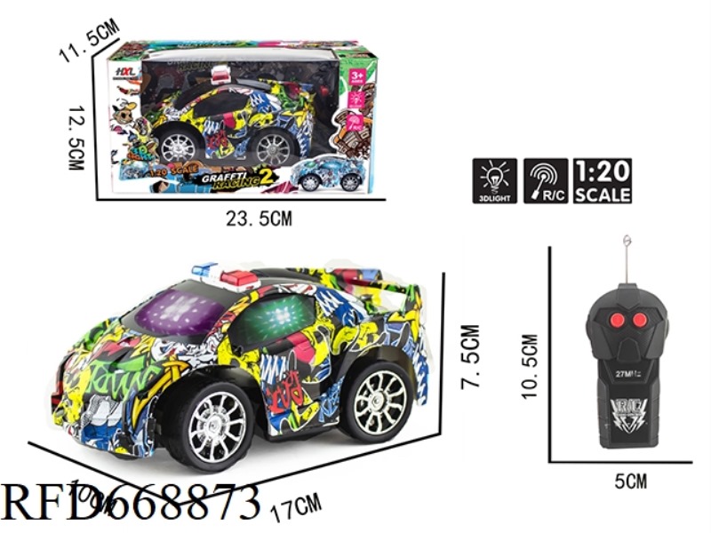 Q-VERSION POISON WATER IS SPECIALLY PRINTED WITH A POLICE CAR