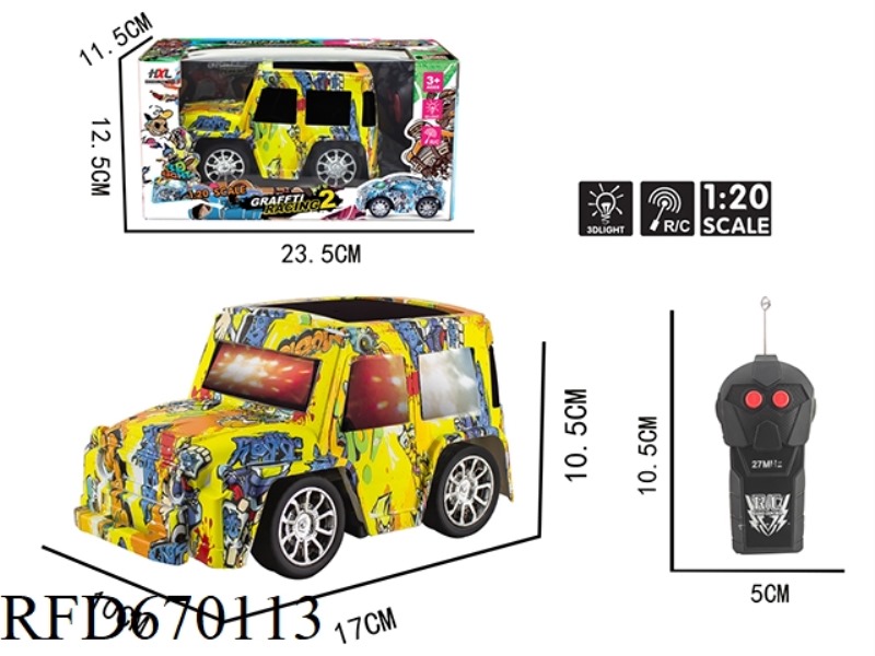 Q-VERSION TOYOTA WATER SPECIAL PRINT TWO-PASS REMOTE CONTROL CAR