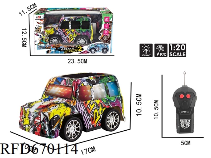 Q-VERSION LARGE G WATER SPECIAL PRINTING TWO-WAY REMOTE CONTROL CAR