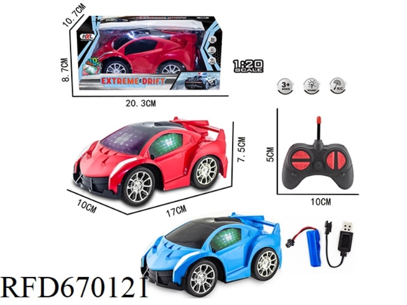 Q-VERSION POISON SIMULATION FOUR-WAY REMOTE CONTROL CAR (WITHOUT INNER PADS)