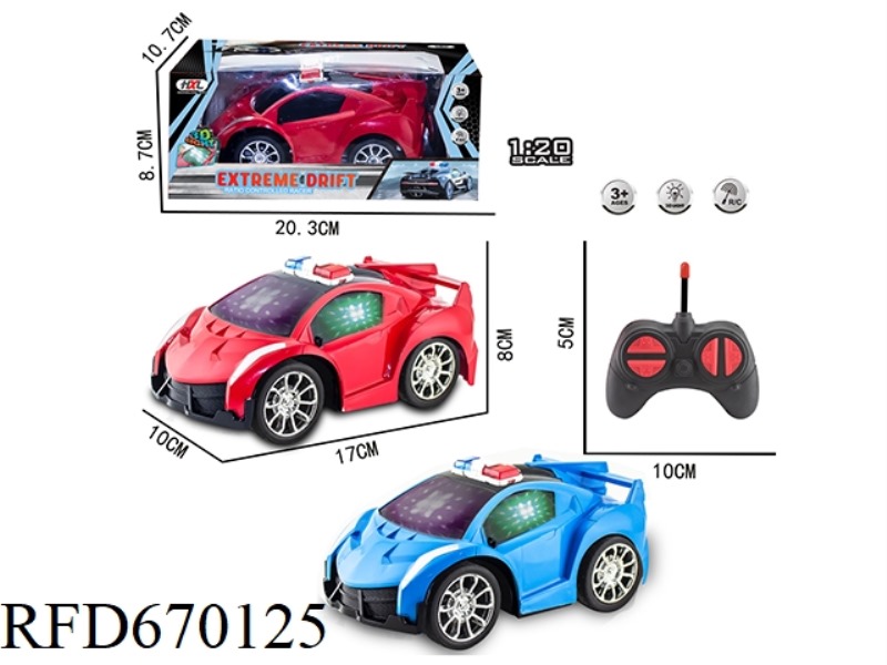 Q-VERSION POISON SIMULATION FOUR-WAY POLICE CAR (WITHOUT INNER PADDING)