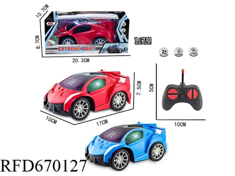 Q-VERSION POISON SIMULATION FOUR-WAY REMOTE CONTROL CAR (WITHOUT INNER PADS)