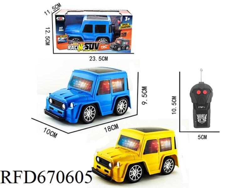 Q-VERSION SUV-TYPE TOYOTA SIMULATION TWO-WAY REMOTE CONTROL CAR