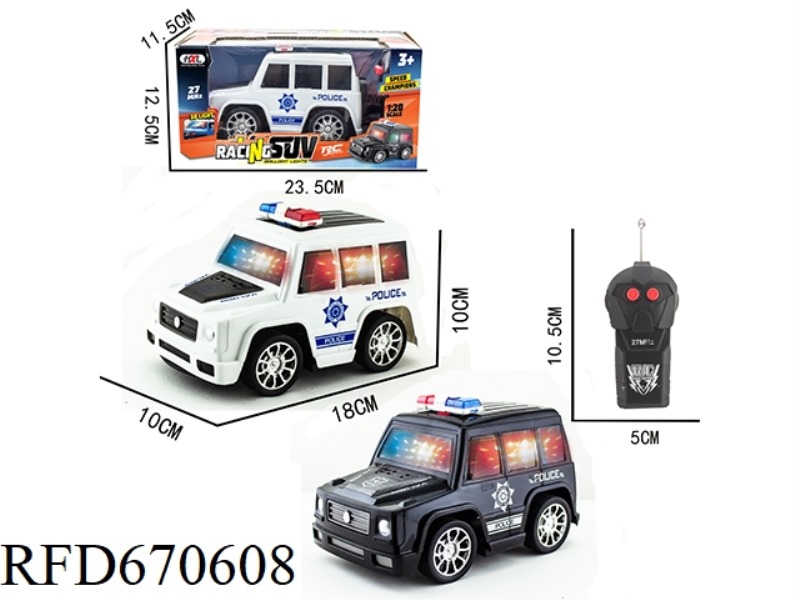Q-VERSION SUV-TYPE LARGE G TRANSFER PRINTING TWO-WAY POLICE CAR