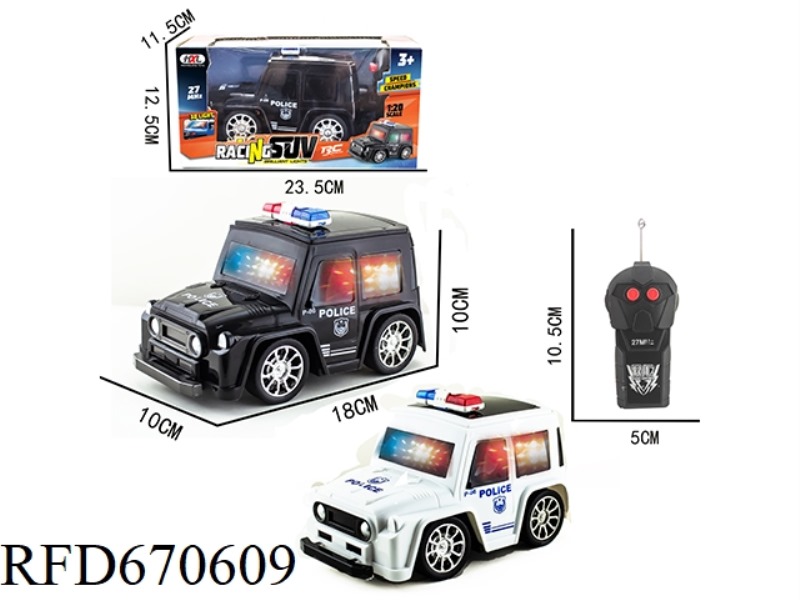 Q-VERSION SUV-TYPE TOYOTA TRANSFER PRINTING TWO-WAY POLICE CAR