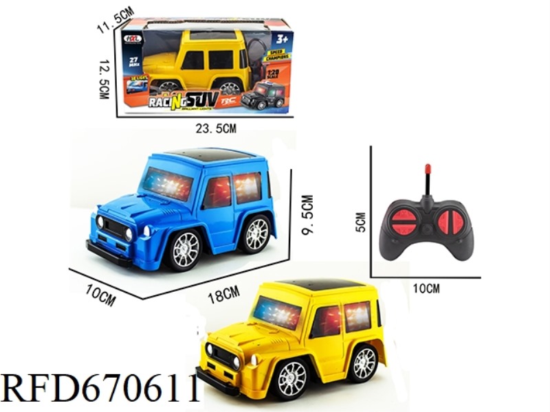 Q-VERSION SUV-TYPE TOYOTA SIMULATION FOUR-WAY REMOTE CONTROL CAR