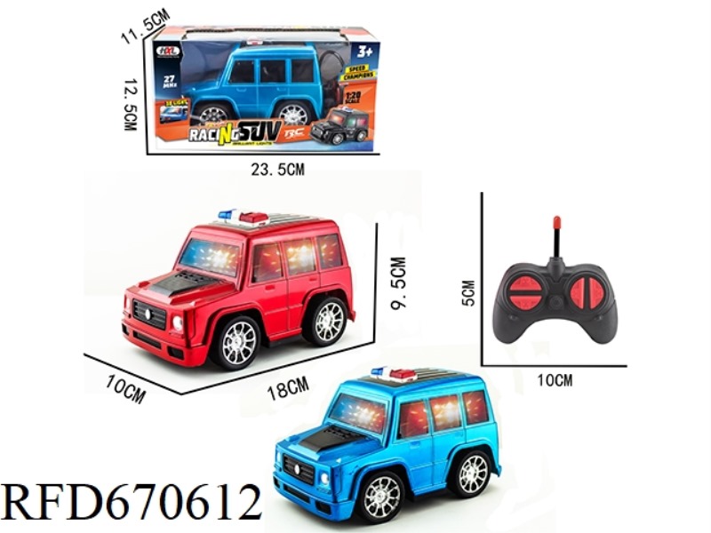 Q-VERSION SUV-TYPE LARGE G SIMULATION FOUR-WAY POLICE CAR
