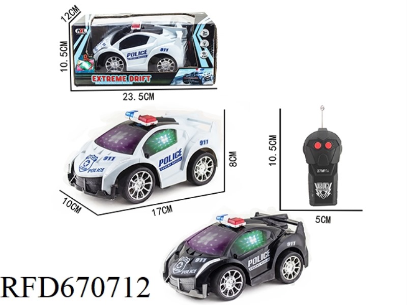 Q-VERSION POISON TRANSFER PRINTING POLICE CAR