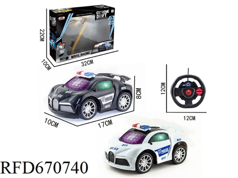 Q-VERSION BUGATTI TRANSFER TWO-WAY POLICE CAR