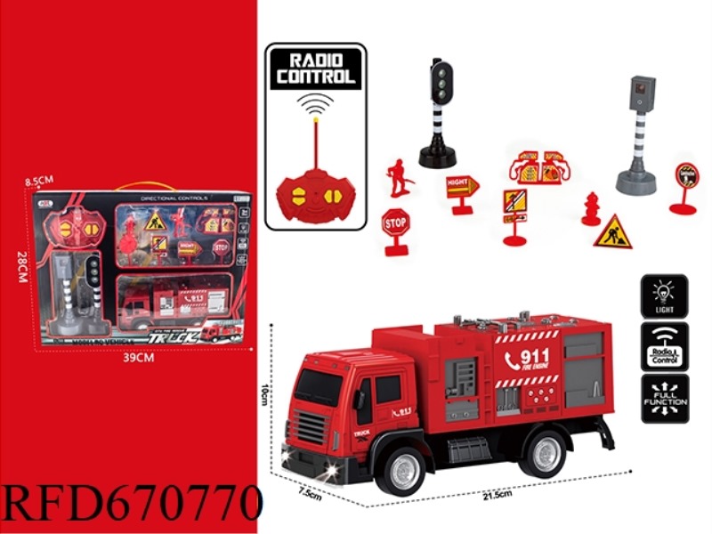REMOTE-CONTROLLED FIRE ENGINE
