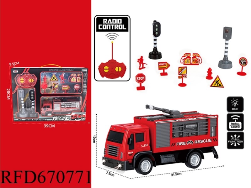 REMOTE-CONTROLLED FIRE ENGINE