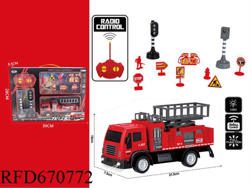 REMOTE-CONTROLLED FIRE ENGINE