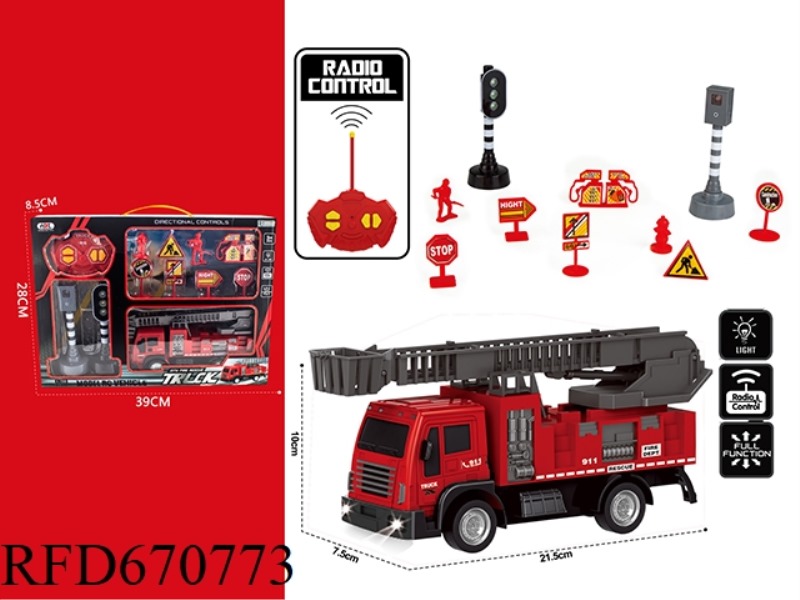 REMOTE-CONTROLLED FIRE ENGINE