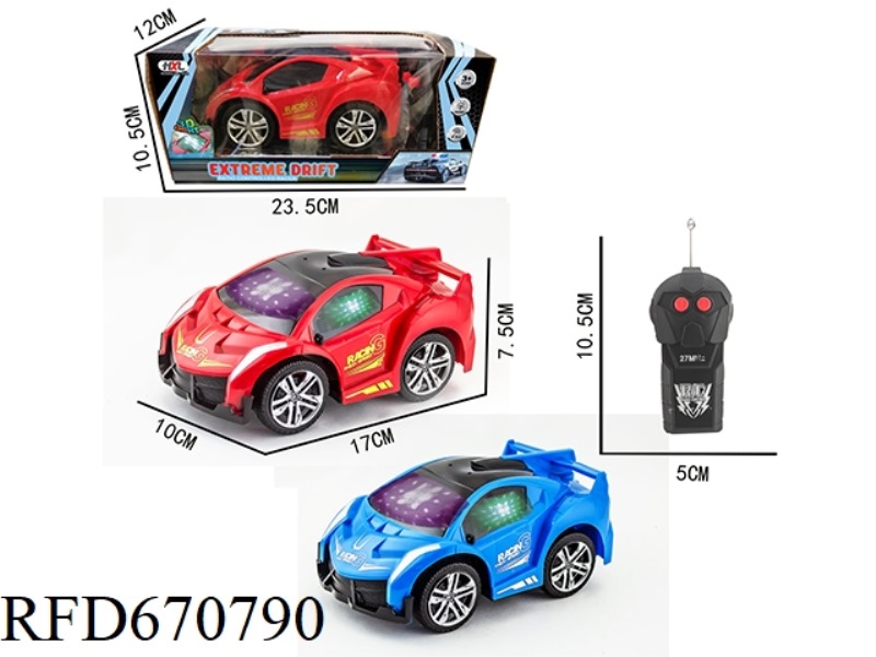 Q-VERSION POISON SOLID COLOR PAD PRINTING TWO-WAY REMOTE CONTROL CAR