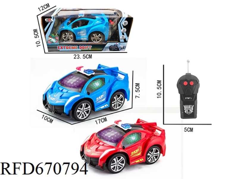 Q-VERSION POISON SOLID-COLOR TRANSFER PRINTED TWO-WAY POLICE CAR