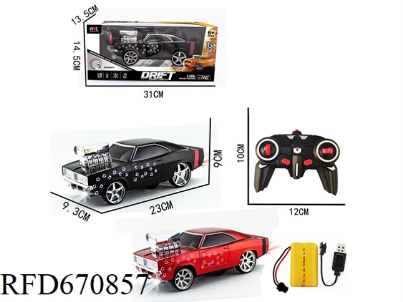 6 2.4G REMOTE-CONTROLLED DRIFT STUNT CARS