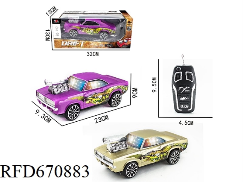 1:18 TWO-WAY DODGE 3D REMOTE CONTROL CAR