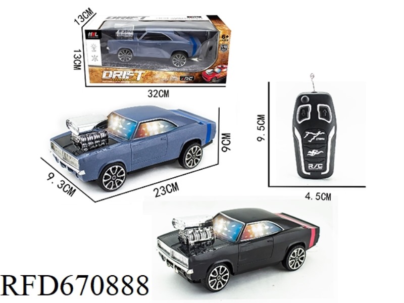 1:18 TWO-WAY DODGE 3D REMOTE CONTROL CAR