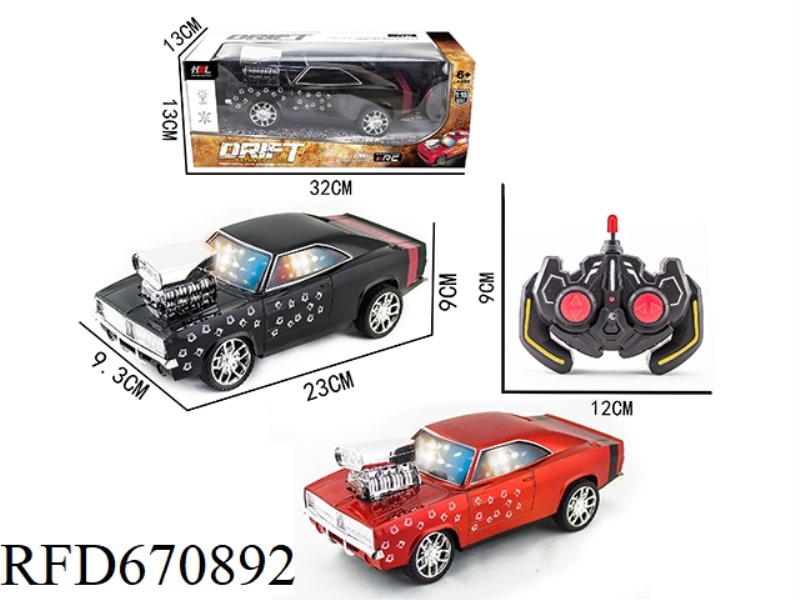 1:18 FOUR-WAY DODGE 3D REMOTE CONTROL CAR