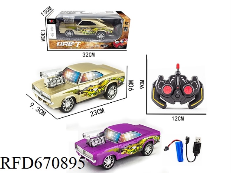 1:18 FOUR-WAY DODGE 3D REMOTE CONTROL CAR (WITH BATTERY INCLUDED)