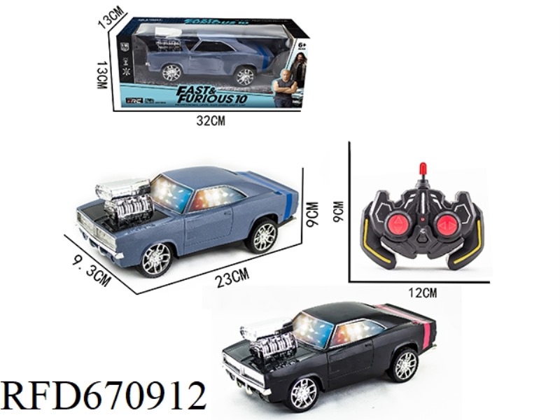 1:18 FOUR-WAY DODGE 3D REMOTE CONTROL CAR