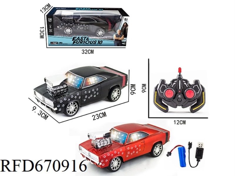 1:18 FOUR-WAY DODGE 3D REMOTE CONTROL CAR (WITH BATTERY INCLUDED)