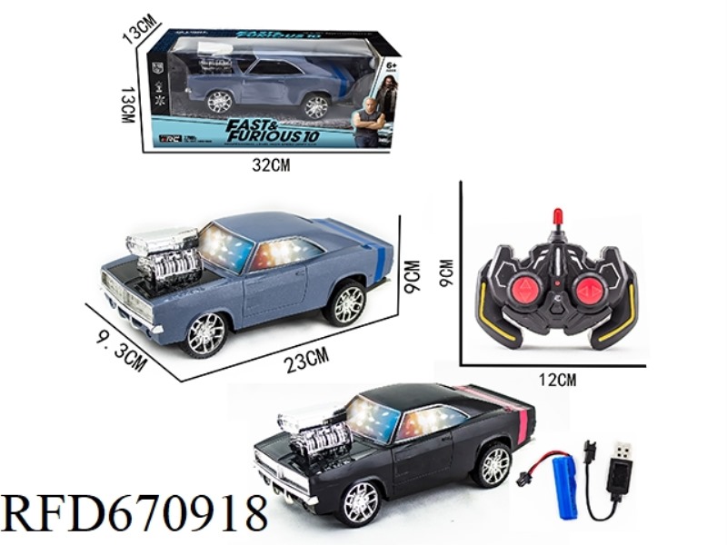 1:18 FOUR-WAY DODGE 3D REMOTE CONTROL CAR (WITH BATTERY INCLUDED)