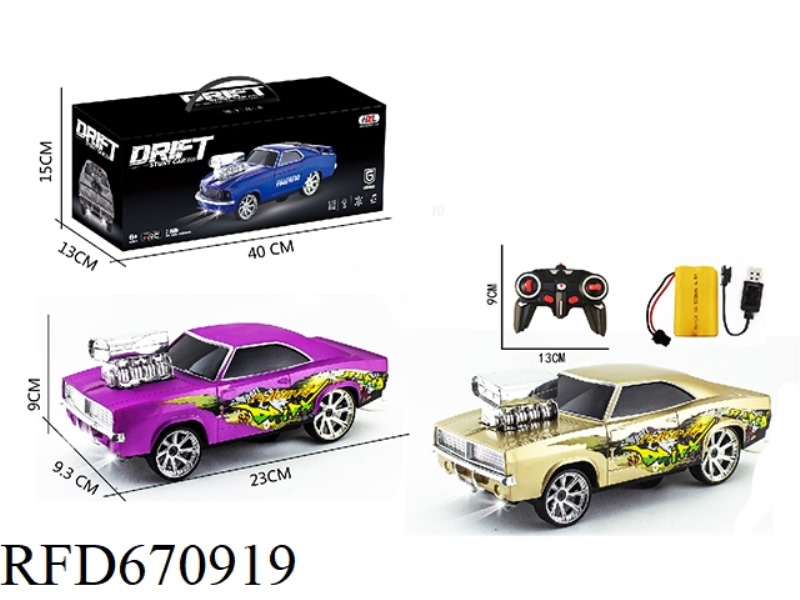 6 2.4G DODGE REMOTE-CONTROLLED DRIFT STUNT CARS