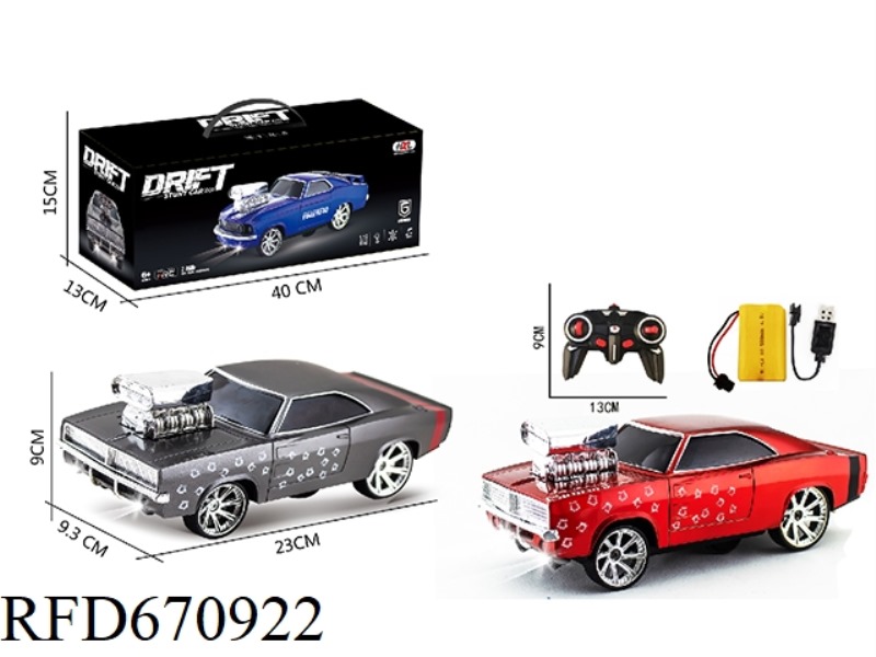 6 2.4G DODGE REMOTE-CONTROLLED DRIFT STUNT CARS