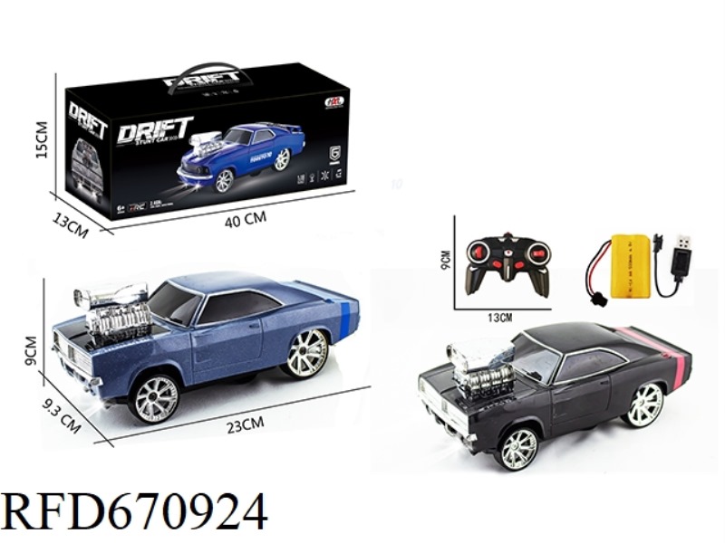 6 2.4G DODGE REMOTE-CONTROLLED DRIFT STUNT CARS