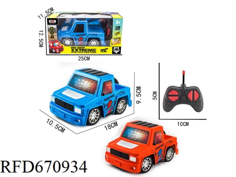 Q-VERSION MERCEDES-BENZ PICKUP TRUCK SIMULATION FOUR-WAY REMOTE CONTROL VEHICLE