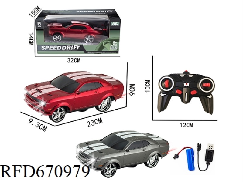 6 2.4G DODGE HELLCAT DRIFT REMOTE CONTROL CARS