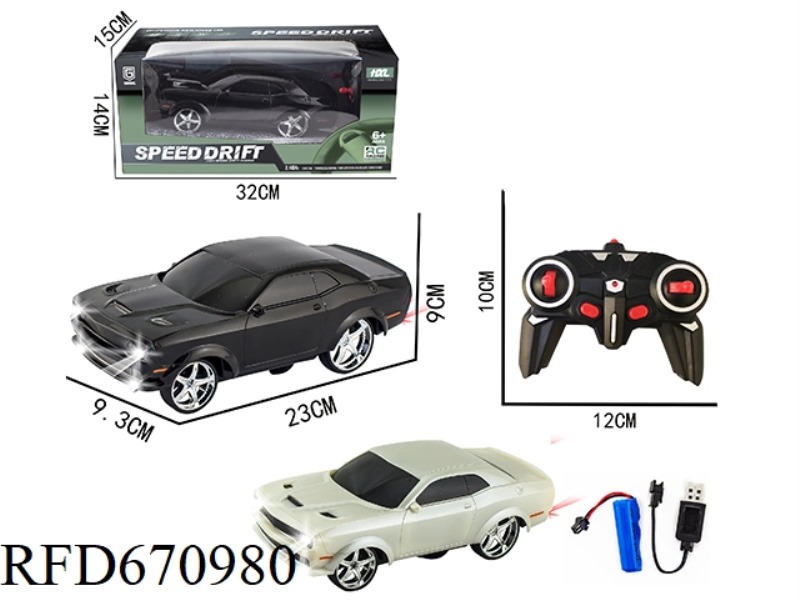 6 2.4G DODGE HELLCAT DRIFT REMOTE CONTROL CARS