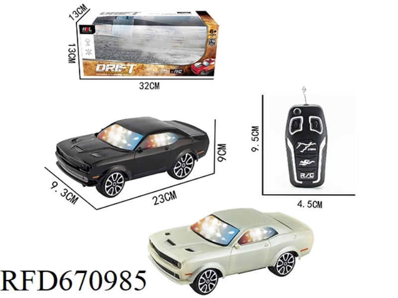 1:18 TWO-LANE DODGE HELLCAT 3D REMOTE CONTROL CAR