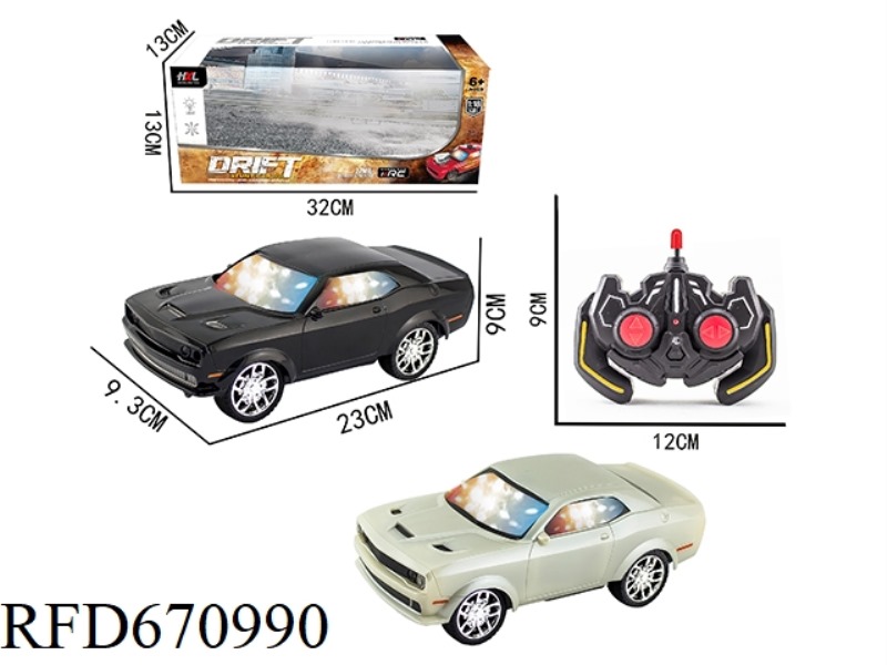 1:18 FOUR-CHANNEL MIRACLE HELLCAT 3D REMOTE CONTROL CAR