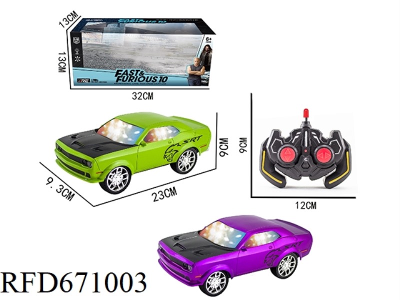 1:18 FOUR-CHANNEL MIRACLE HELLCAT 3D REMOTE CONTROL CAR