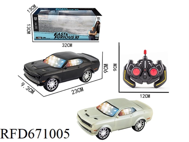 1:18 FOUR-CHANNEL MIRACLE HELLCAT 3D REMOTE CONTROL CAR