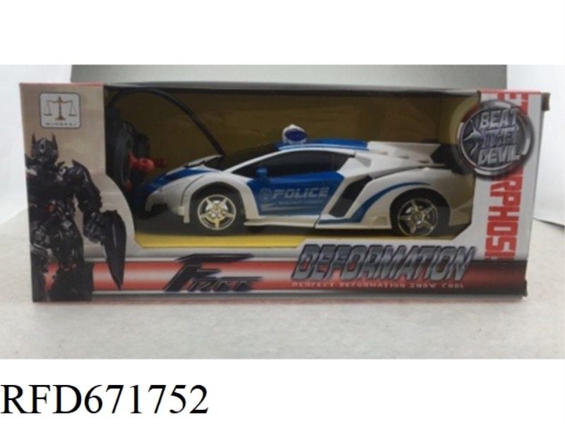 FIVE-WAY ONE-CLICK TRANSFORMATION LAMBORGHINI POISON (POLICE CAR)