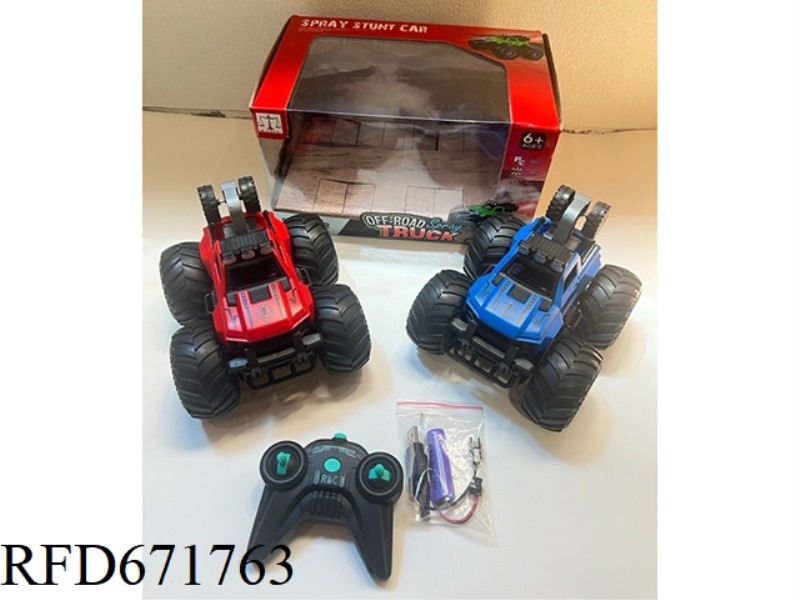 REMOTE-CONTROLLED FIVE-WAY STUNT HIGH-SPEED STANDING ROTATING CAR (2.4G)