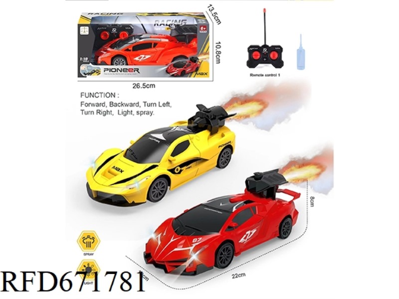 1:18 SPRAY 5-CHANNEL REMOTE CONTROL CAR