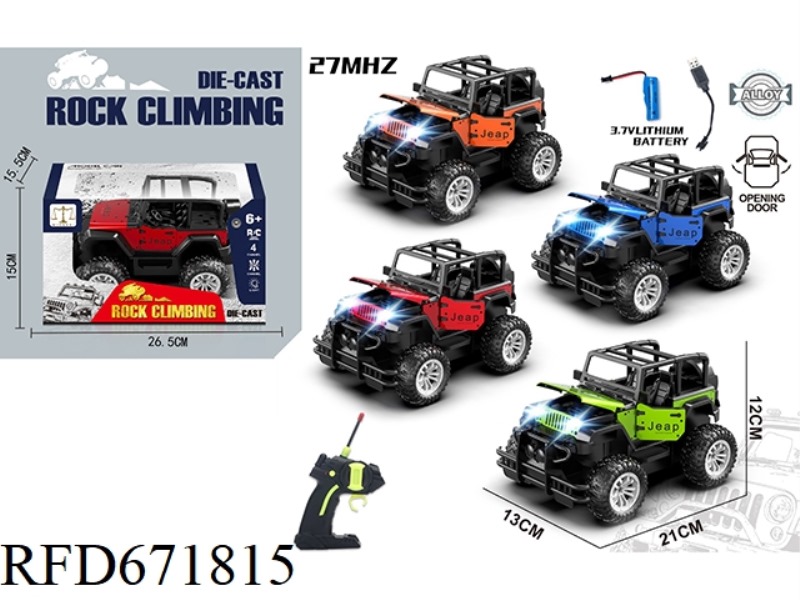 1:18 FOUR-WAY ALLOY 3-DOOR WRANGLER