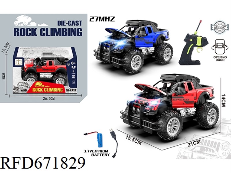 1:18 FOUR-WAY ALLOY 3-DOOR STUNT OFF-ROAD RAPTOR