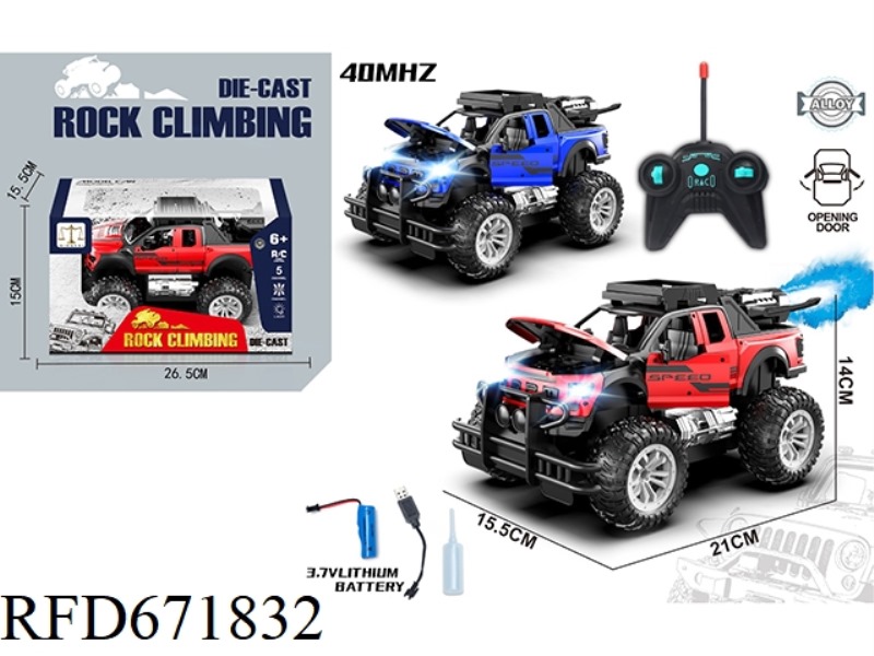1:185 ALLOY 3-DOOR SPRAY-PAINTED RAPTOR OFF-ROAD VEHICLE