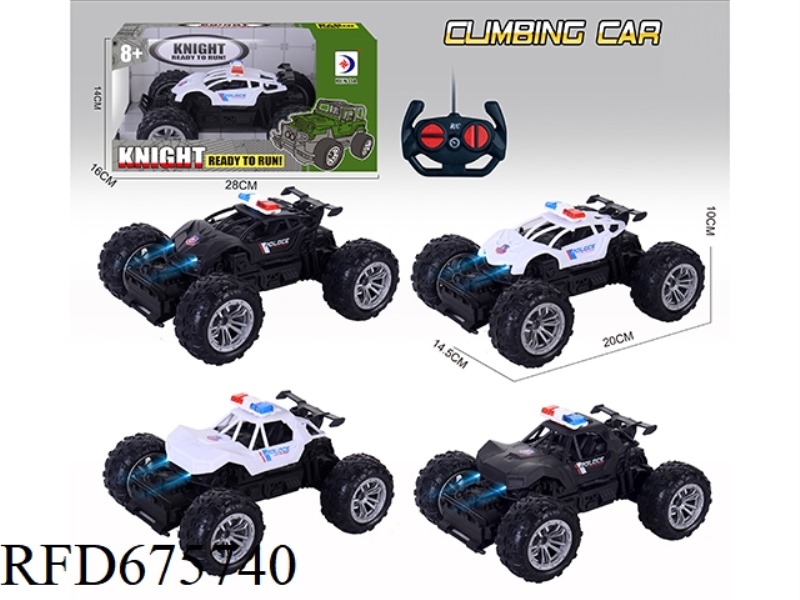 REMOTE-CONTROLLED SMALL CLIMBING VEHICLE (POLICE CAR)
