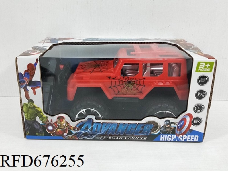ERTONG JEEP REMOTE CONTROL CAR (SPIDER-MAN)(PACK ELECTRICITY)
