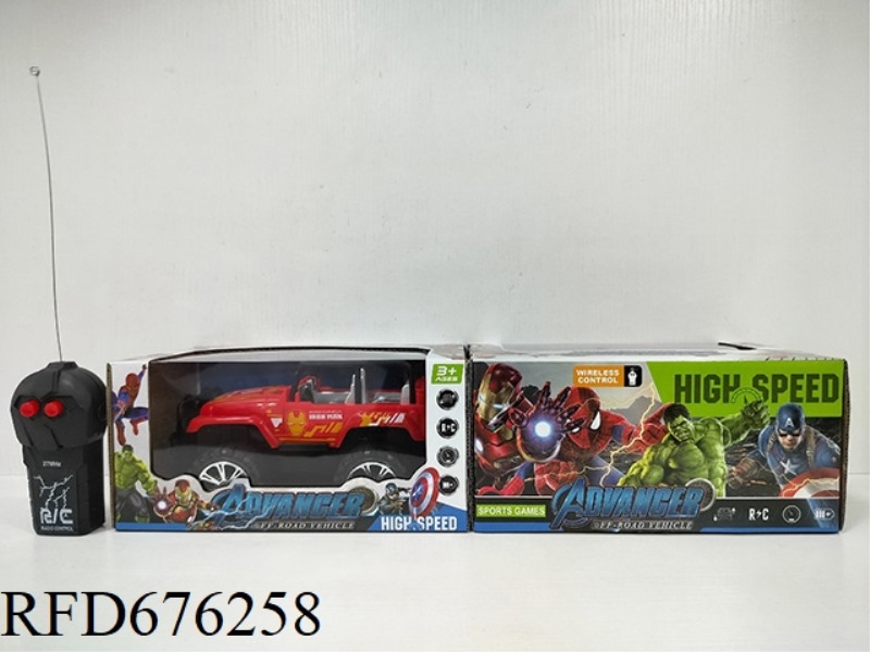 ERTONG JEEP REMOTE CONTROL CAR (IRON MAN)(WITHOUT POWER INCLUDED)