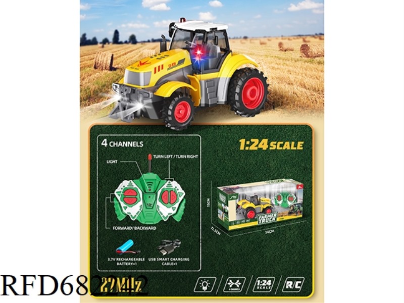 1: 24 FOUR-WAY LIGHTING REMOTE CONTROL FARMER'S CAR