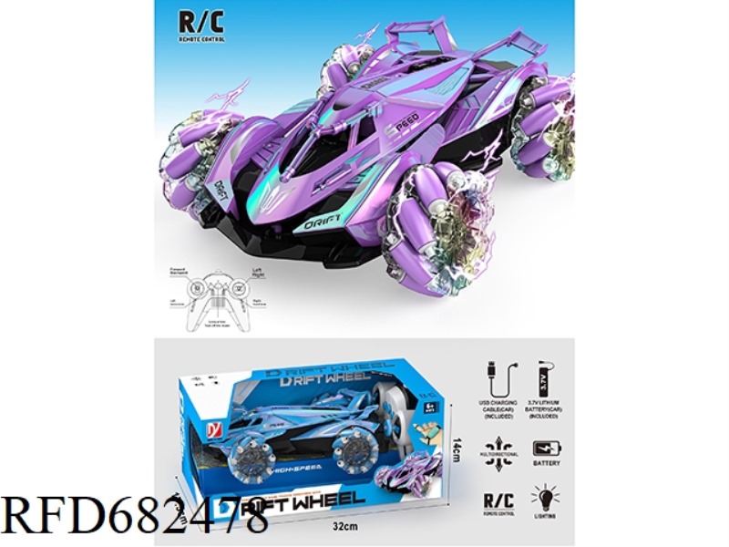 REMOTE CONTROL SIDE STUNT CAR